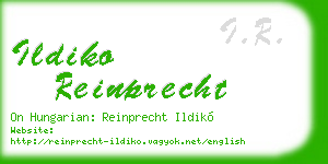 ildiko reinprecht business card